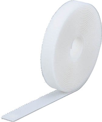 ＴＲＵＳＣＯ　マジックバンド結束テープ　両面　幅２０ｍｍＸ長さ５ｍ　白＿