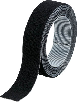 ＴＲＵＳＣＯ　マジックバンド結束テープ　両面　幅２０ｍｍＸ長さ１．５ｍ　黒＿