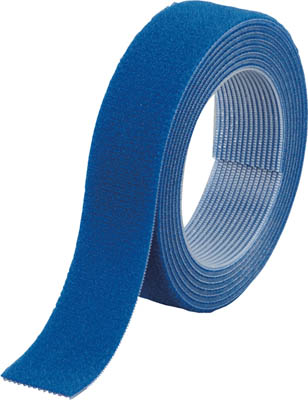ＴＲＵＳＣＯ　マジックバンド結束テープ　両面　幅２０ｍｍＸ長さ１．５ｍ　青＿