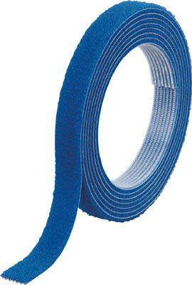 ＴＲＵＳＣＯ　マジックバンド結束テープ　両面　幅１０ｍｍＸ長さ１．５ｍ　青＿