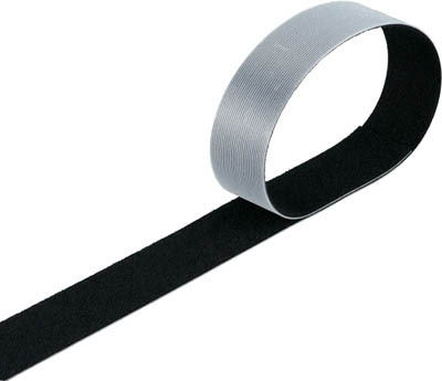 ＴＲＵＳＣＯ　マジックバンド結束テープ　両面　幅４０ｍｍＸ長さ３０ｍ　黒＿