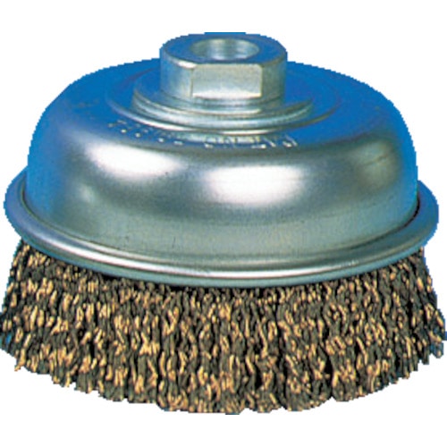 ＴＲＵＳＣＯ　電動工具用カップブラシ　１２０　真鍮めっき　線径０．３８＿