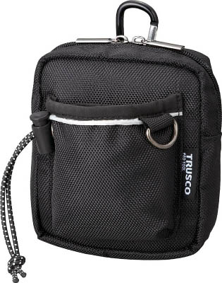 ＴＲＵＳＣＯ　コンパクトツールケース　ワイドポケット　ブラック＿