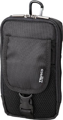ＴＲＵＳＣＯ　コンパクトツールケース　ツーポケット　ブラック＿