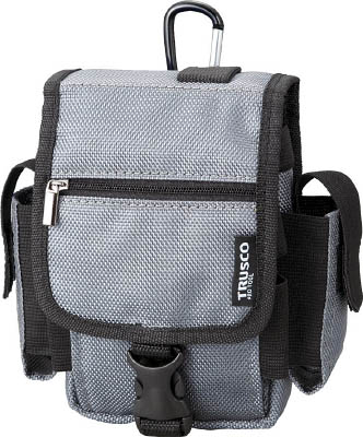 ＴＲＵＳＣＯ　コンパクトツールケース　ツーサイドポケット　グレー＿