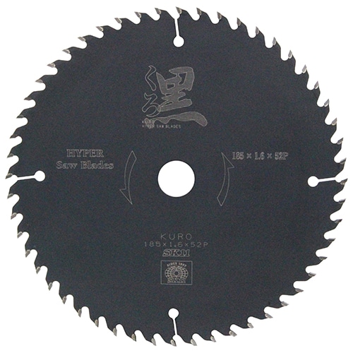 藤原産業　ＳＫ１１　くろ（木工チップソー）　１８５ｍｍ×１．６×５２Ｐ　内径２０ｍｍ