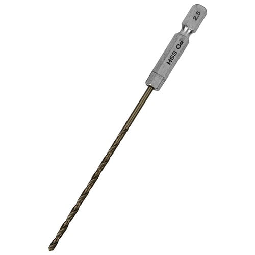 六角軸Ｃｏステンドリル　微長　２．５ｍｍ