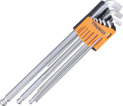 ＴＲＵＳＣＯ　ショートネック１００°ロングボールポイント六角棒レンチセット＿