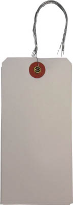 ＴＲＵＳＣＯ　針金付き荷札（ユポ）　１２０×６０ＭＭ　１０枚＿