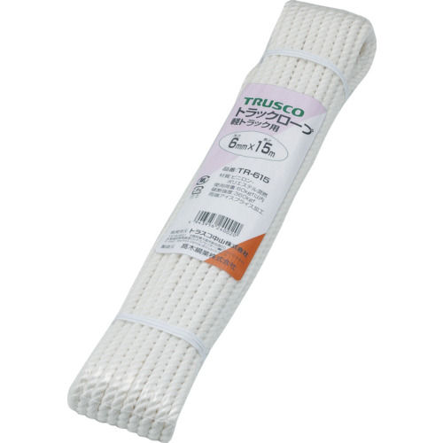 ＴＲＵＳＣＯ　ビニロントラックロープ　３つ打　線径６ｍｍＸ長さ１５ｍ＿
