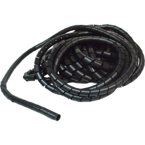 ＴＲＵＳＣＯ　スパイラルチューブ　１０ｍ　結束径１５．０～５０．０　黒＿