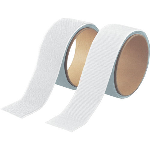 ＴＲＵＳＣＯ　マジックテープセット　強粘着　幅５０ｍｍＸ長さ１ｍ　白＿