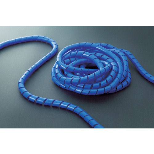 ＴＲＵＳＣＯ　スパイラルチューブ１０ｍ　結束径１２．０～３５．０　青＿