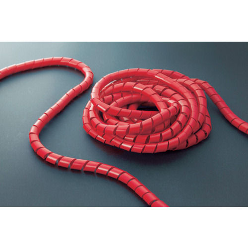 ＴＲＵＳＣＯ　スパイラルチューブ１０ｍ　結束径１５．０～５０．０　赤＿