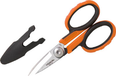 ＴＲＵＳＣＯ　ハードはさみ（コンパクトタイプ）ケブラー繊維用　１４０ｍｍ＿