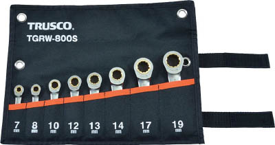 ＴＲＵＳＣＯ　ラチェットコンビネーションレンチセット（ショートタイプ）８本組＿