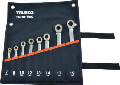 ＴＲＵＳＣＯ　ラチェットコンビネーションレンチセット（スタンダード）８本組＿