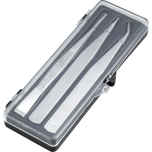 ＴＲＵＳＣＯ　ステンレス製ピンセット　３本組セット＿