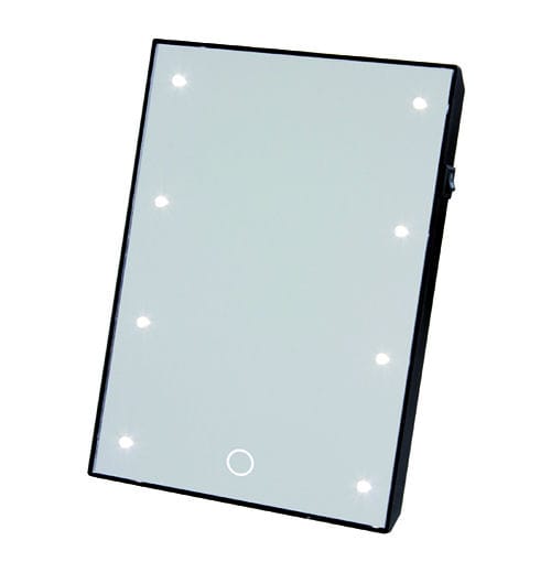 ＬＥＤライト付ブライトニングミラー　タッチＳ　ブラック