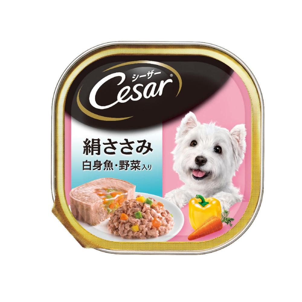 シーザー　絹ささみ味　白身魚・野菜入り　１００ｇ