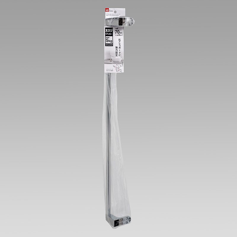 レック　ステンレスタオル掛け　木ネジ＋アンカータイプ