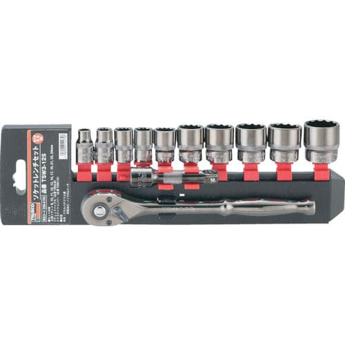 ＴＲＵＳＣＯ　ソケットレンチセット　１２角タイプ　差込角９．５　１２Ｓ＿