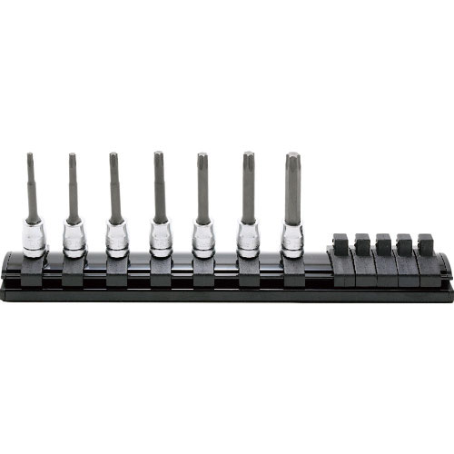 ６．３５ｍｍ差込　Ｚ－ＥＡＬトルクスビットソケットレールセット７ヶ組　ＲＳ２０２５Ｚ／７－Ｌ５０＿