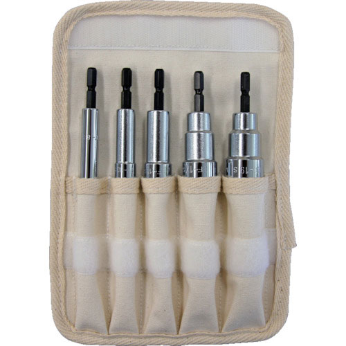 ＴＲＵＳＣＯ　電動ドライバーソケット　ショート　８・１０・１３・１７・１９　ＴＥＦ－５Ｓ－ＳＥＴ＿