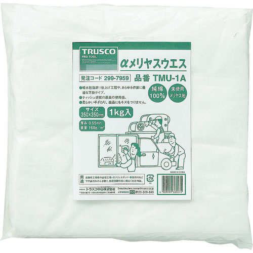 ＴＲＵＳＣＯ　αメリヤスウエス　汎用タイプ　１ｋｇ　ＴＭＵ－１Ａ＿