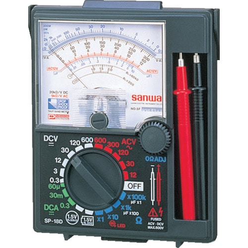 ＳＡＮＷＡ　アナログマルチテスタ　保護ケース一体型＿