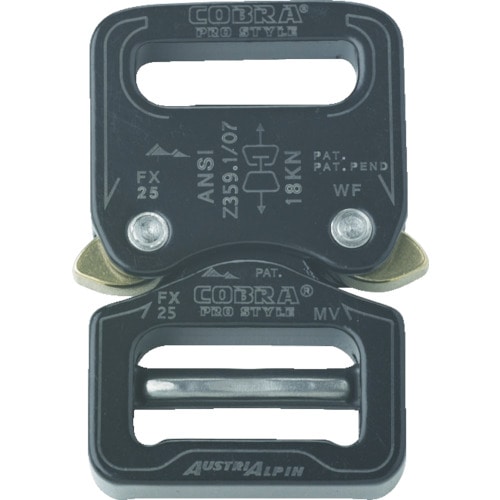 ＡＬＰＩＮ　ＣＯＢＲＡ　ＰＲＯ　バックル　２５ＭＭ　ブラック＿