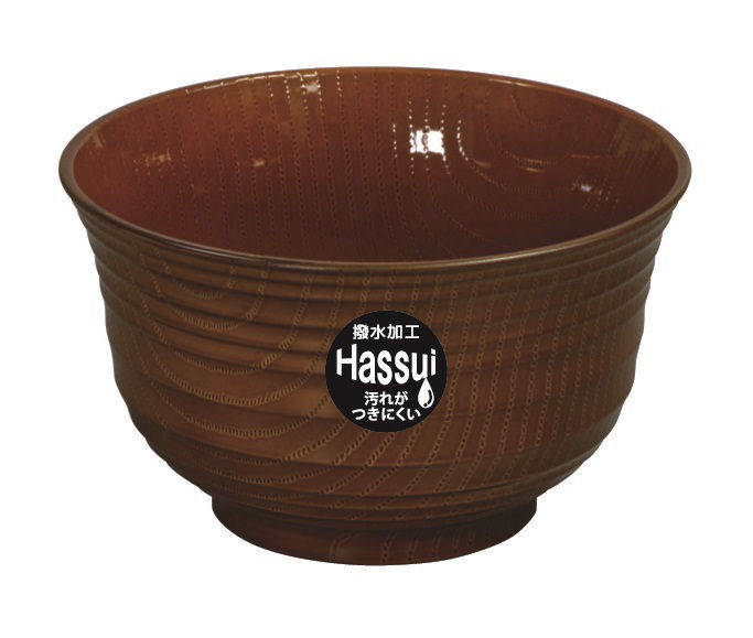 撥水　木目羽反丼　ブラウン
