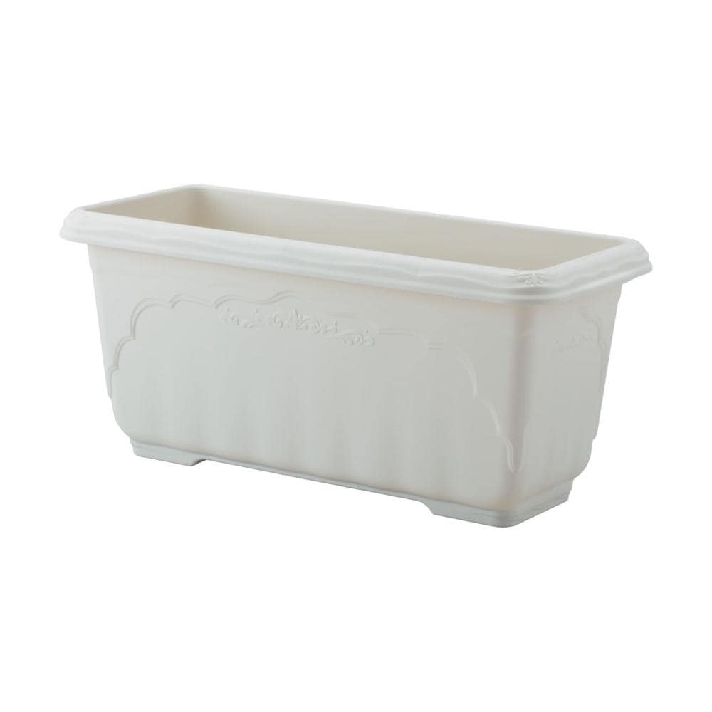 クイーンプランター深型　６００型　ホワイト　鉢　プランター