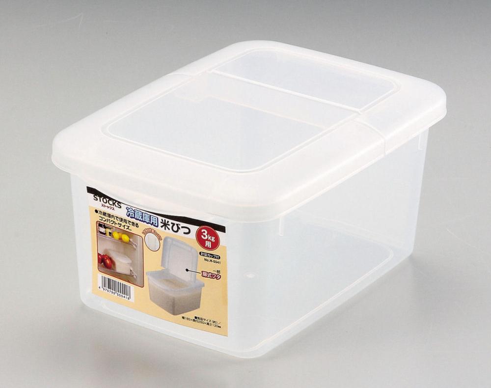 ストックス　冷蔵庫用米びつ　３ｋｇ用　計量カップ付