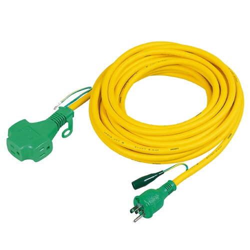 日動　Ｐ延長コード極太　１０ｍ　ＰＰＴ－１０Ｅ　キイロ