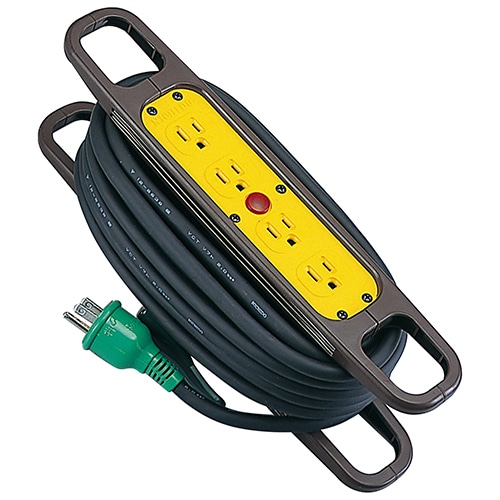 日動　ハンドリールアース付　ＨＲ－Ｅ１０４Ｆ－クロ　１０