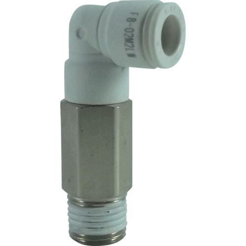 チヨダ　ファイブロングメイルエルボ　Ｗ（白）８ｍｍ・Ｒ１／４＿