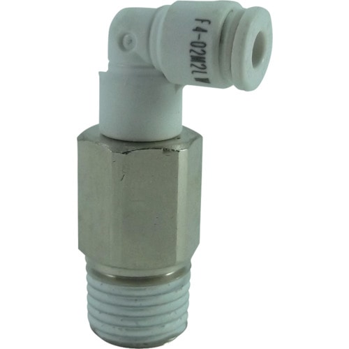 チヨダ　ファイブロングメイルエルボ　Ｗ（白）４ｍｍ・Ｒ１／４＿