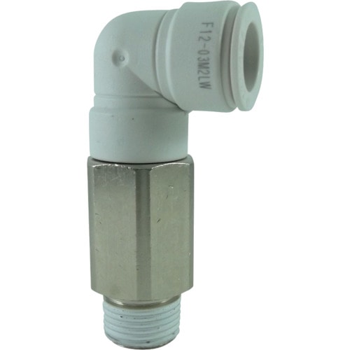 チヨダ　ファイブロングメイルエルボ　Ｗ（白）１２ｍｍ・Ｒ３／８＿