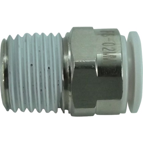 チヨダ　ファイブメイルコネクタ　Ｗ（白）８ｍｍ・Ｒ１／４＿