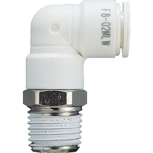 チヨダ　ファイブメイルエルボ　Ｗ（白）８ｍｍ・Ｒ１／４＿