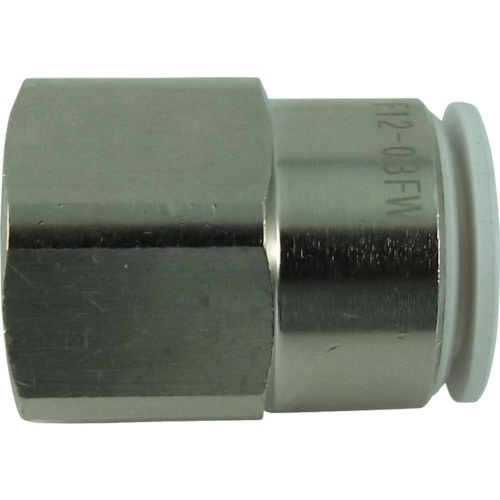 チヨダ　ファイブフィメイルコネクタ　Ｗ（白）１２ｍｍ・ＲＣ３／８＿