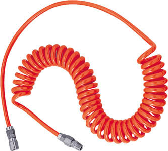 ＴＲＵＳＣＯ　ウレタンコイルホース　４．０ｍ　オレンジ＿