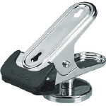 ハタヤ　マグクリップ　丸型マグネット付（ワンタッチ解除レバー付）高さ１２０ｍｍ＿