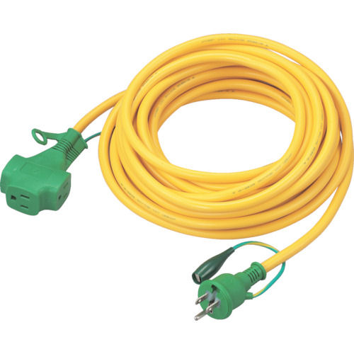 ＴＲＵＳＣＯ　トリプルポッキン延長コード　１０ｍ　黄＿