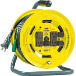 ハタヤ　シンタイガーリール　単相１００Ｖ型　３０ｍ　アース・ブレーカー付＿