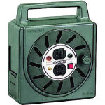 ハタヤ　ＮＪ－２型ボックスリール　単相１００Ｖ接地付　１０ｍ　アースチェック付＿