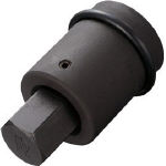 ＴＯＮＥ　インパクト用ヘキサゴンソケット（差替式）　差込角２５．４ｍｍ　対辺寸法２７ｍｍ　８ＡＨ－２７Ｈ＿