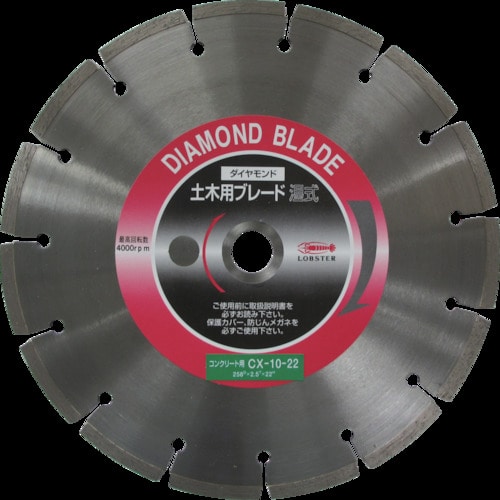 エビ　ダイヤモンドカッターコンクリート用　１０インチ　２２パイ＿