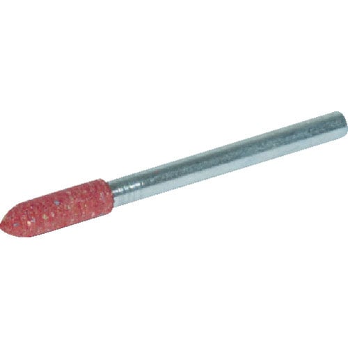 ＴＲＵＳＣＯ　ゴム軸付砥石　砲弾型　１０Ｘ幅２０Ｘ軸３　８０＃　１０本入＿